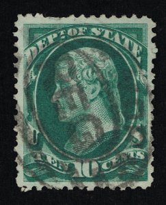 EXCELLENT GENUINE SCOTT #O62 VF-XF USED 1873 CBNC DEPT OF STATE OFFICIAL #19513