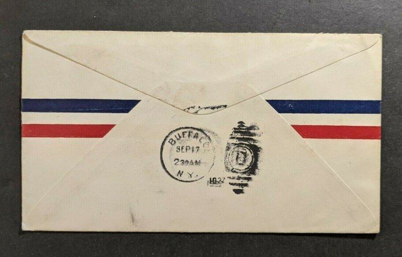 1927 SS President Pierce USTP Sea Post Airmail Cover to Buffalo New York