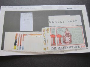 Vatican 1981' Sc 681-704 Issues Cpt. 6 sets MNH