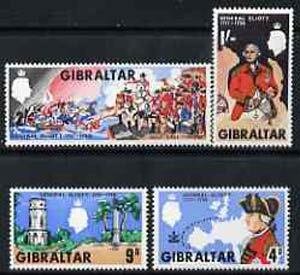 GIBRALTAR - 1967 - General Eliott - Perf 4v Set - Mint Never Hinged