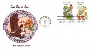 #2001 Wisconsin - #2002 Wyoming TM Historical FDC