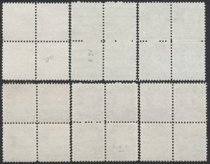 Canada Lot of 12 George V Arch Issue Used Blocks 1c/8c Values F-VF Mainly CDS