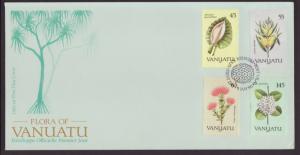 Vanuatu 515-518 Flora U/A FDC