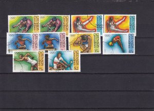 SA06a Grenada Grenadines 1976 Olympic Games Montreal Frst Day of Issue stamps