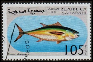 Sahara Republic Col: SW 1997 07/05 - Cto - 105p Yellowfin Tuna (Fish) (1997)