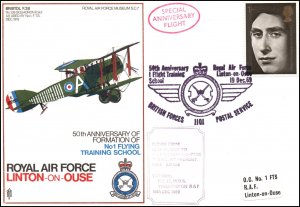 Great Britain 50th Anniversary No1 Flying Training School 1969 Cover