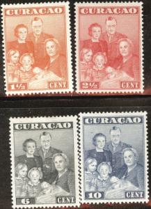 Netherlands Antilles Curacao  Scott 170-173 MH* 1943 set