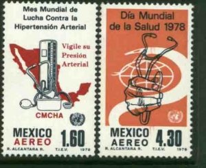 MEXICO C559-C560, World Health Day and Hypertension. MINT, NH. VF.