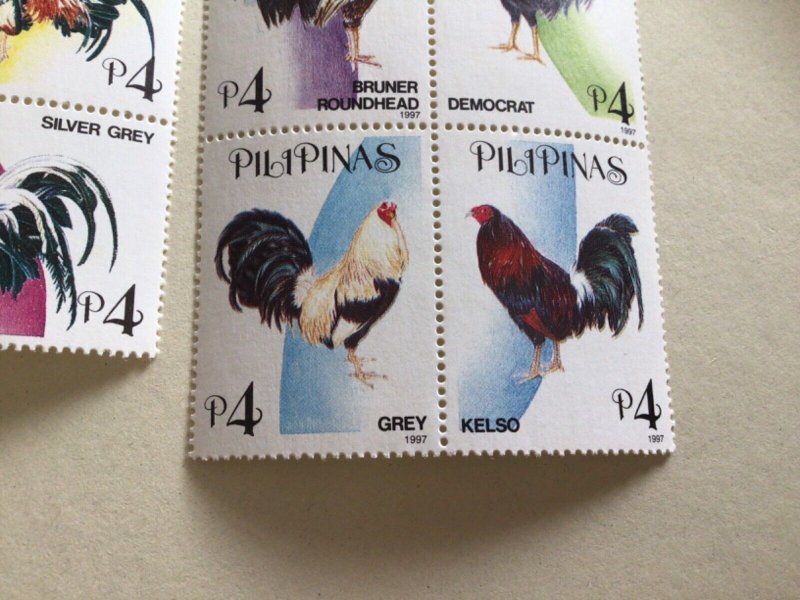 Philippines blocks Hens Chickens mint never hinged stamps A13436