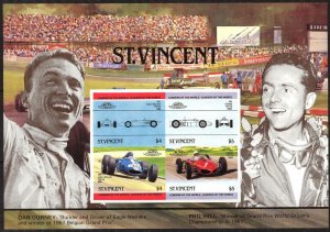 St. Vincent 1985 Classic Cars S/S Imperf.  MNH