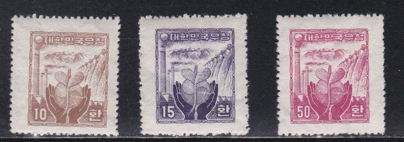 Korea (South) # 209, 210 & 212, NH, 1/2 Cat.