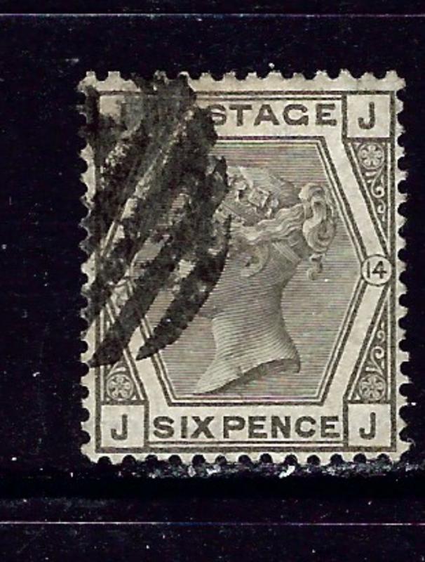 Great Britain 62 Used Plate #14 1880 issue