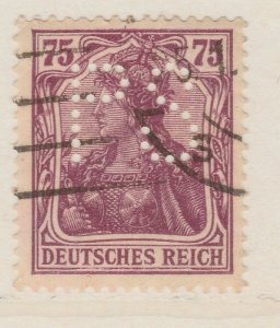Perfin Germany Stamp Used A20P14F943