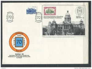 South Africa 1983  Cover   Special cancel Philatelic Exhibition Dursa 83