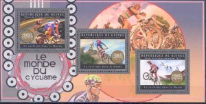 GUINEA  2012 THE WORLD OF CYCLING  SHEET MINT NH