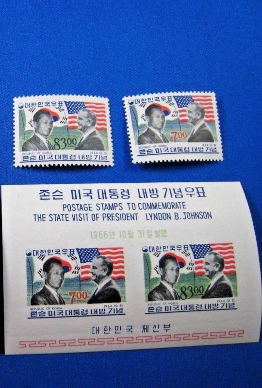 KOREA  -  SCOTT # 544-545, 545a  -  MNH