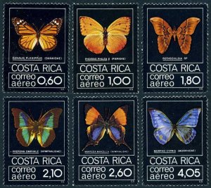 Costa Rica C759-C764, MNH. Michel 1042-1047. Butterflies 1979.