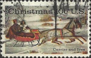 # 1551 USED CHRISTMAS CURRIER AND IVES