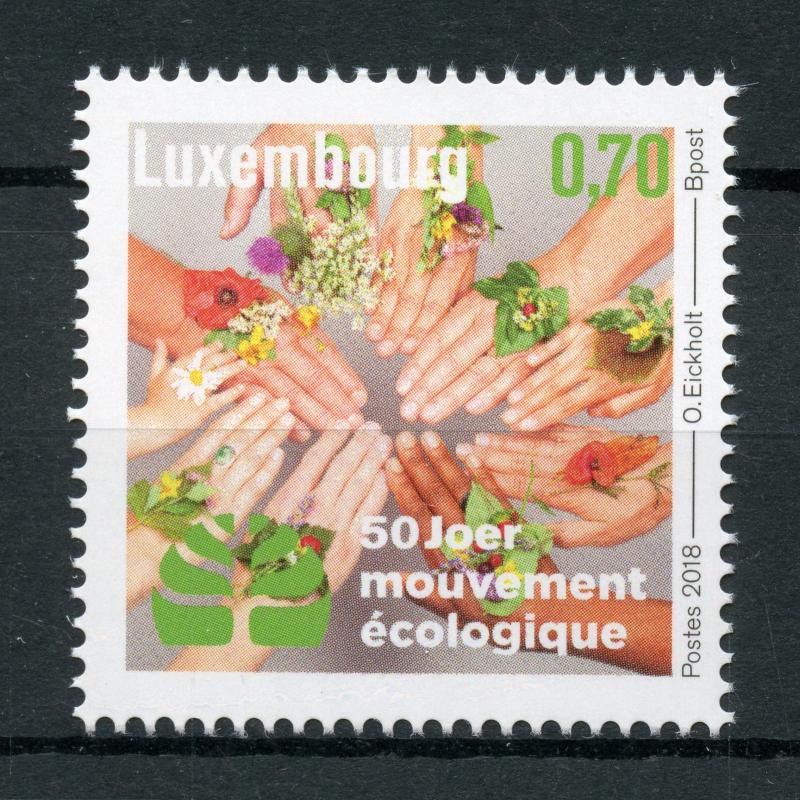 Luxembourg 2018 MNH Mouvement Ecologique 1v Set Nature Environment Stamps 