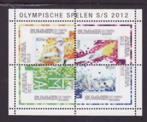 Aruba-Sc#397- id5-unused NH sheet-Sports-Olympics-London-2012-