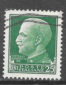 Italy 218: 25c Victor Emmanuel III, used, F-VF