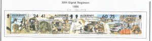 ALDERNEY - 1996 - 30th Signal Regiment - Perf 4v Strip - Mint Lightly Hinged