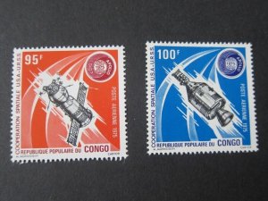 Congo 1975 Sc C206-7 space set MNH