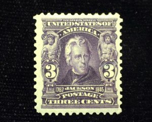 HS&C: Scott #302 Pin head thin. Mint VF/XF LH US Stamp