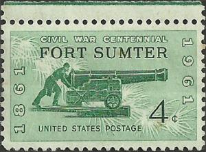 # 1178 MINT NEVER HINGED FORT SUMTER    