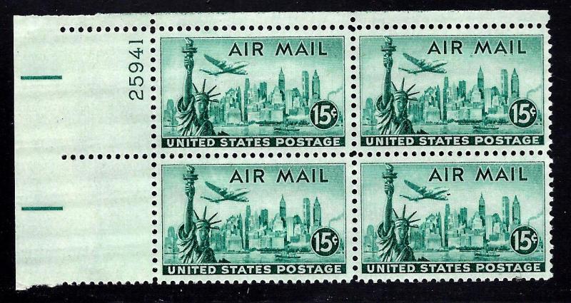 C35 Mint,OG,NH... Plate Block of 4