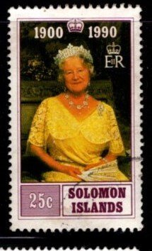 Solomon Islands - #671 Queen Mothers Birthday - Used