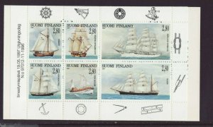 Finland 1997 MNH - Sailing ships - booklet with 6 stamps