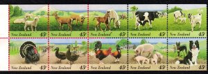 New Zealand 1995 Farm Animals 45c Complete Mint MNH Booklet SC 1302a