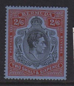 Bermuda 1958 KGVI 2/6 Sc 124a perf.14 MH