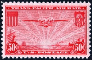 SC#C22 50¢ China Clipper (1937) MLH