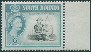 North Borneo 1961 6c black & blue-green SG394 MNH