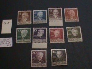 GERMANY BERLIN 1952 MNH  SC 9N84-93 SET XF 130 EUROS (123)