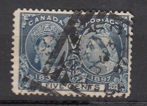 J25671 JLstamps 1897 canada used #54 victoria