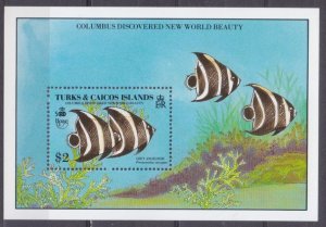 1990 Turks and Caicos Islands 928/B87 Marine fauna 6,00 €