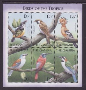 Gambia MNH S/S 2346 Birds Of The Tropics