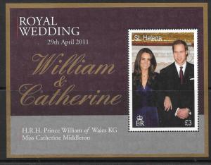 ST.HELENA SGMS1156 2011 ROYAL WEDDING    MNH