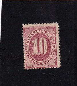 10c Postage Due: Sc #J19,MH, P.O.G. (45364)