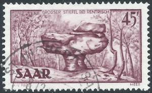 Saar, Sc #218, 45fr Used