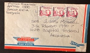 CM) 1992. VENEZUELA. SIMÓN BOLÍVAR. ENVELOPE SENT ARGENTINA. XF