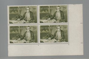 Australia 1966 SG400 Navigators corner block of 4  - MNH