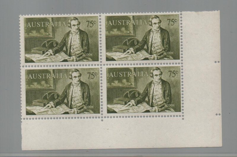 Australia 1966 SG400 Navigators corner block of 4  - MNH