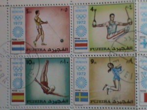 ​FUJEIRA-1972 OLYMPIC GAMES MUNCHUNE'72   CTO FULL SET SHEET-VF  CTO FULL SET