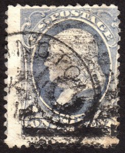 1881, US 1c, Franklin, Used, Sc 206