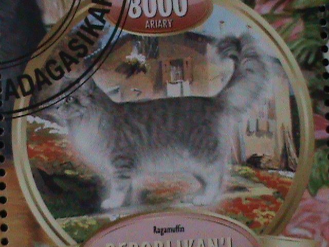 ​MADAGASCAR-2022-PROMOTE-LOVELY CATS-CTO-SHEET-EST.$12 VF LAST ONE  CTO SHEET