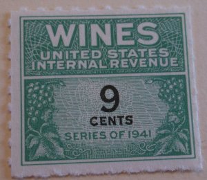 United States Revenue Wine Tax RE122  Cat $6.00 MNH